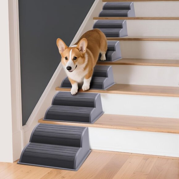 2-Step Modular Dog Ramp  (6-Pack, Grey) - Picture 1 of 9